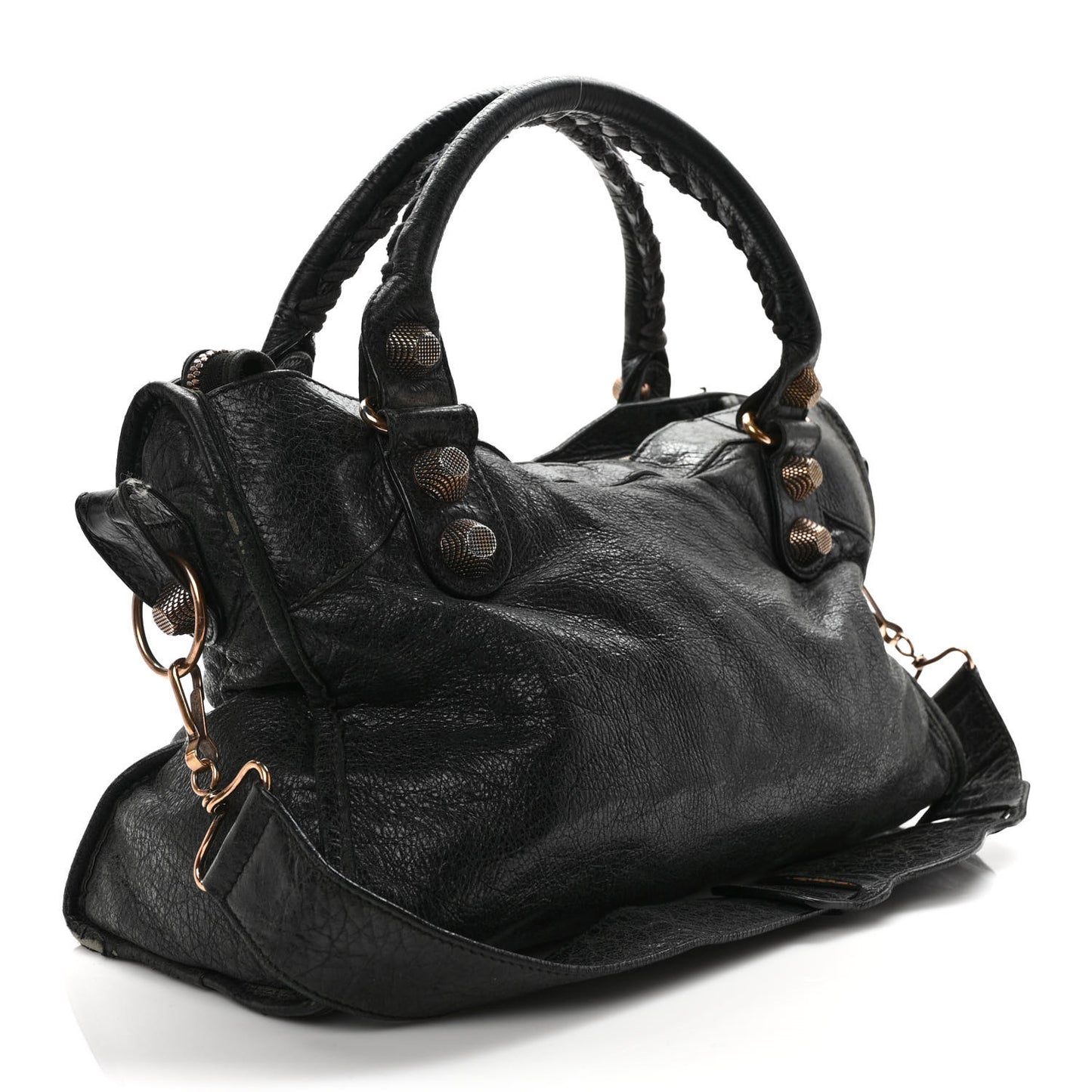 Agneau Giant 21 Rose Gold Hardware City Black