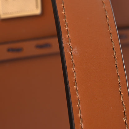 Fendi Vitello King Plexiglass Logo Embossed Small Fendi Sunshine Shopper Tote Cuoio 10 of 11