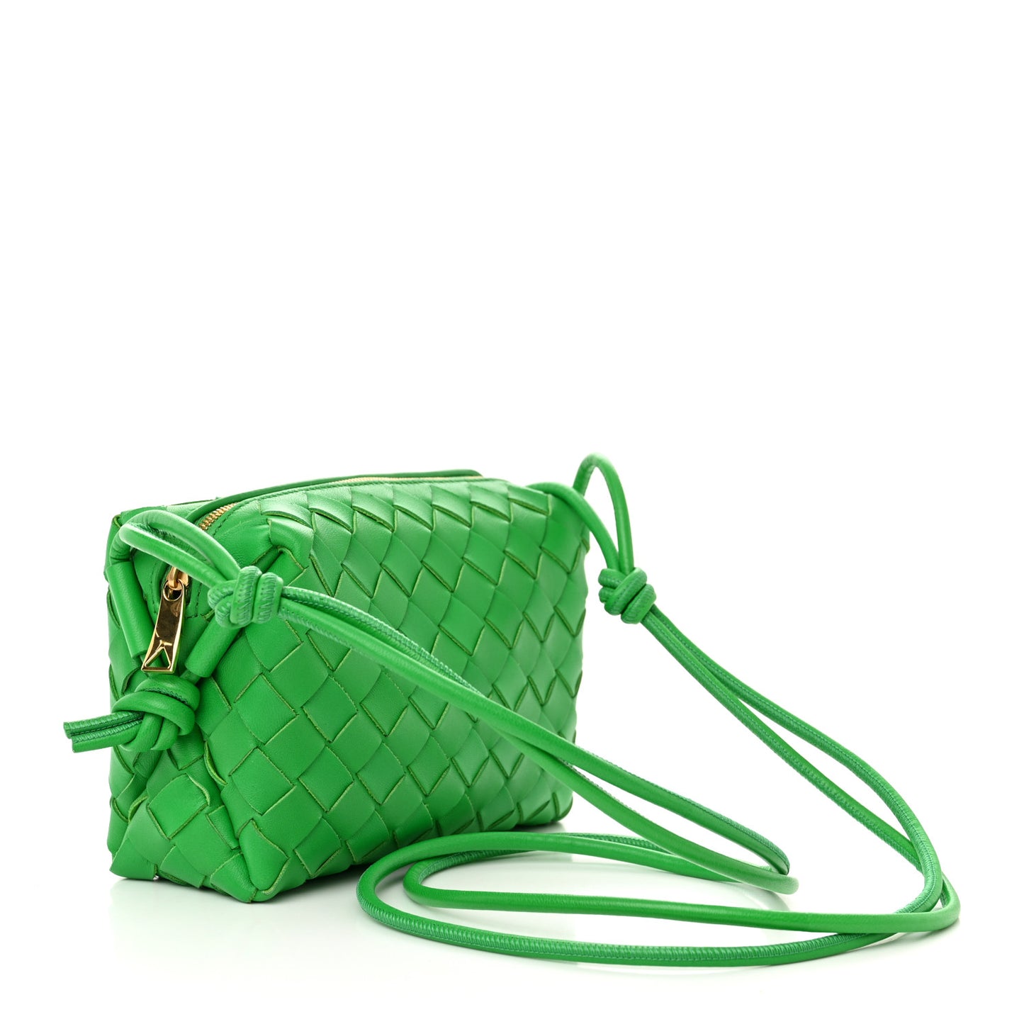 Nappa Intrecciato Mini Loop Camera Bag Parakeet