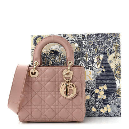Christian Dior Lambskin Cannage Small Lucky Badges My Lady Dior Fard 11 of 11