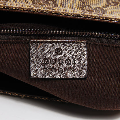 Gucci Monogram Web Medium Double Pocket Messenger Bag Dark Brown 6 of 8