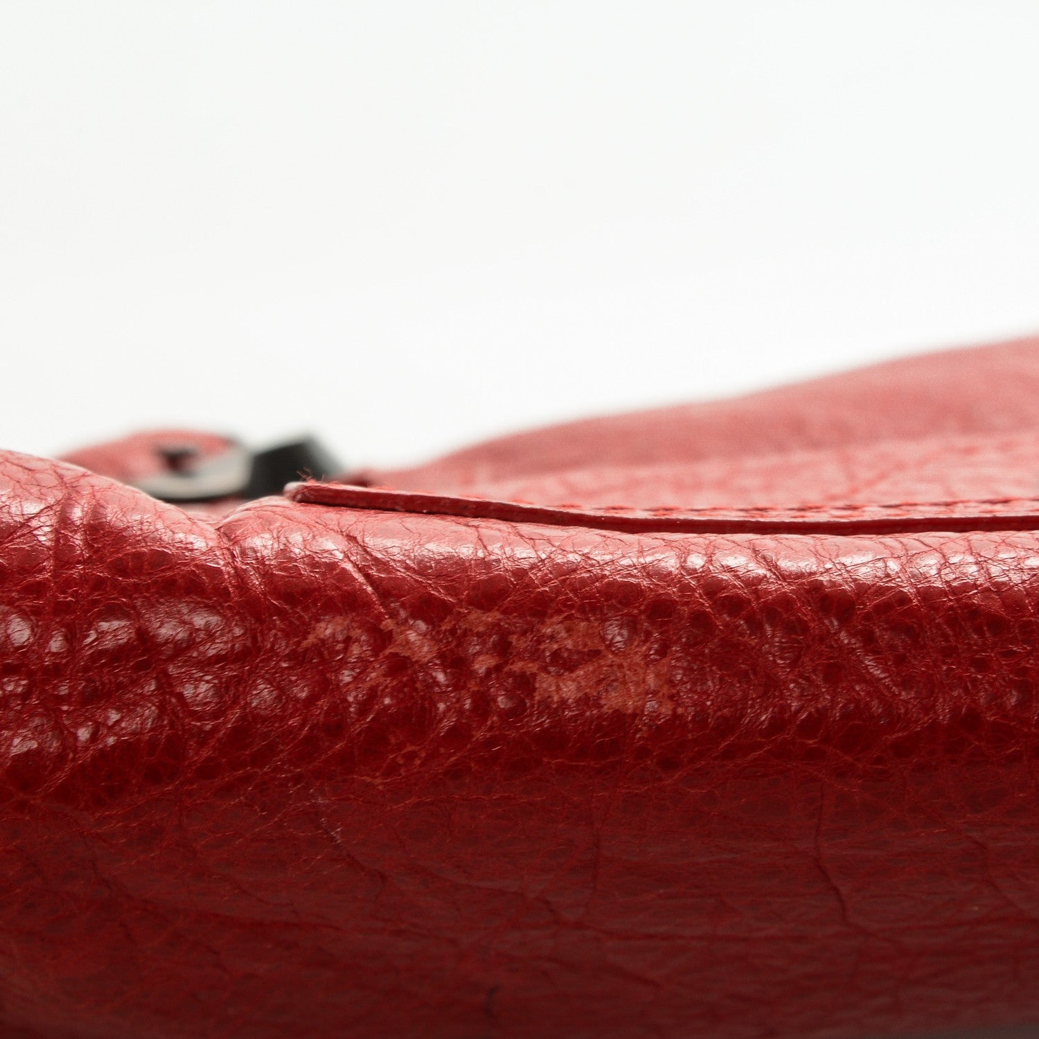 Balenciaga Agneau Classic Hardware Envelope Clutch Rouge Coquelicot 5 of 8