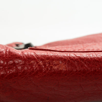 Balenciaga Agneau Classic Hardware Envelope Clutch Rouge Coquelicot 5 of 8