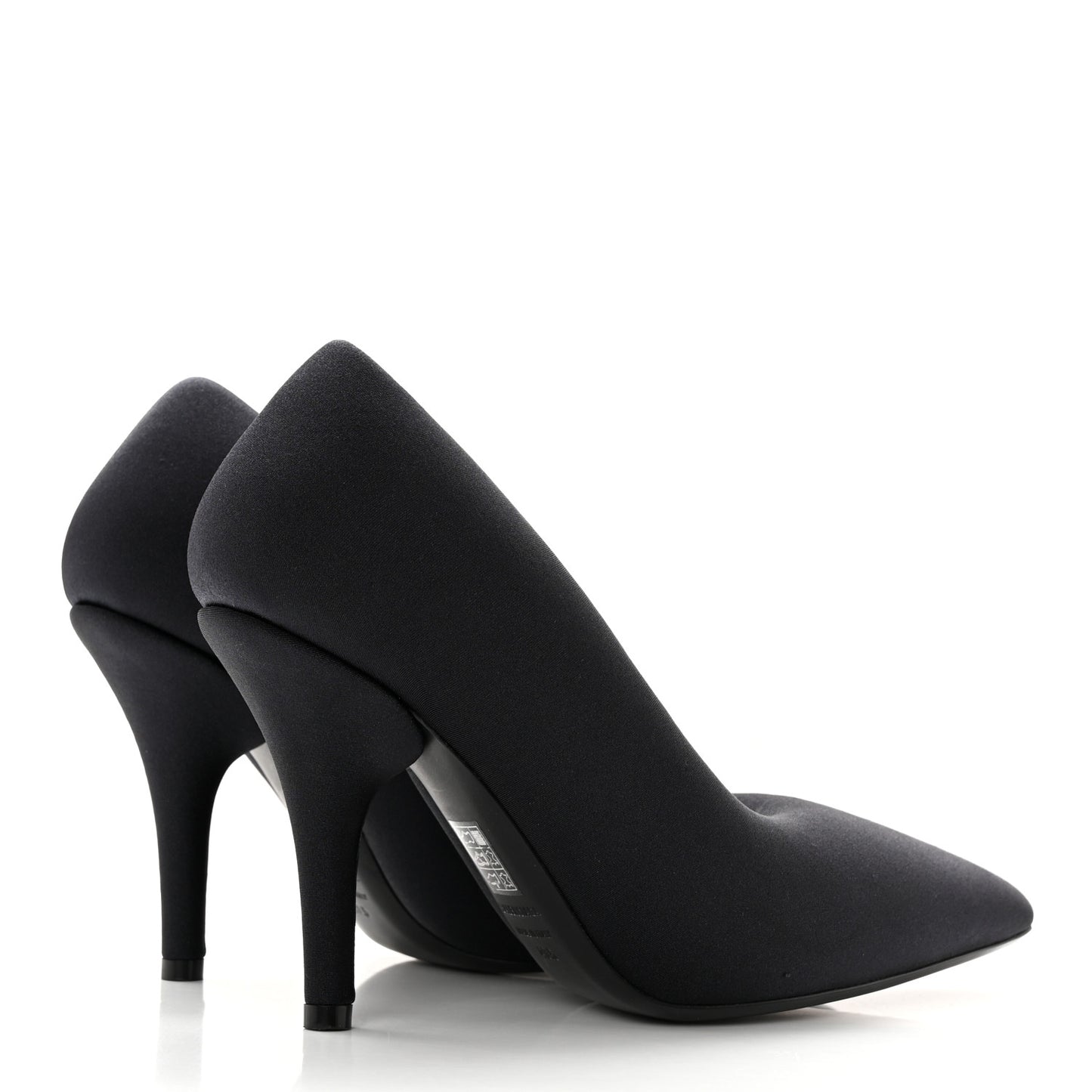 Spandex XL Pointed Toe 110mm Pumps 40.5 Black