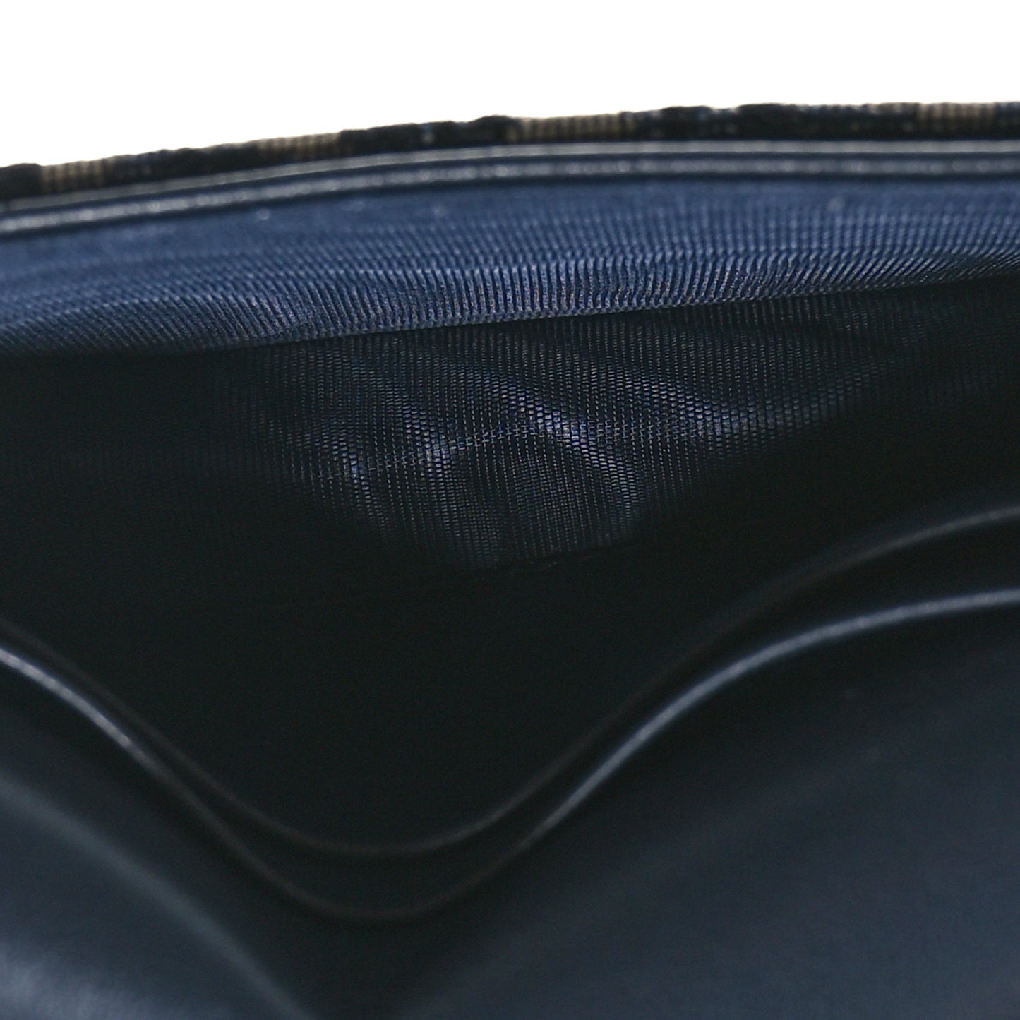 Oblique Saddle Card Holder Blue