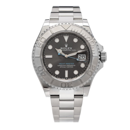 Rolex Stainless Steel Platinum 40mm Oyster Perpetual Date Yacht-Master Watch Slate 126622 1 of 6
