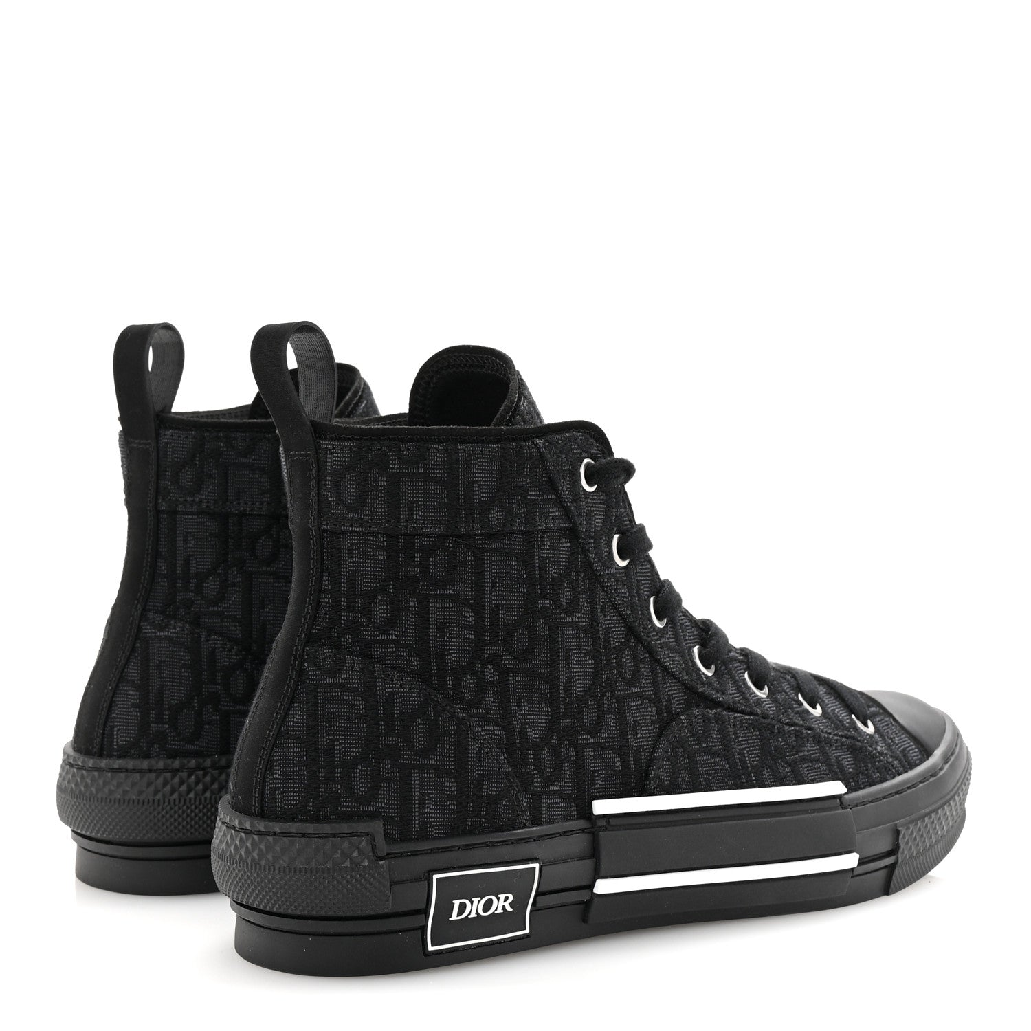 Christian Dior Maxi Oblique Mens B23 High Top Sneakers 43 Black 5 of 10