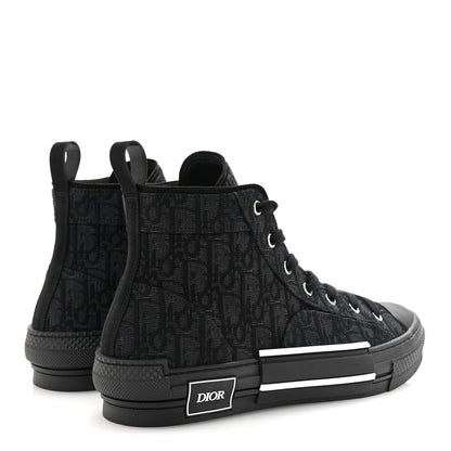 Christian Dior Maxi Oblique Mens B23 High Top Sneakers 43 Black 5 of 10