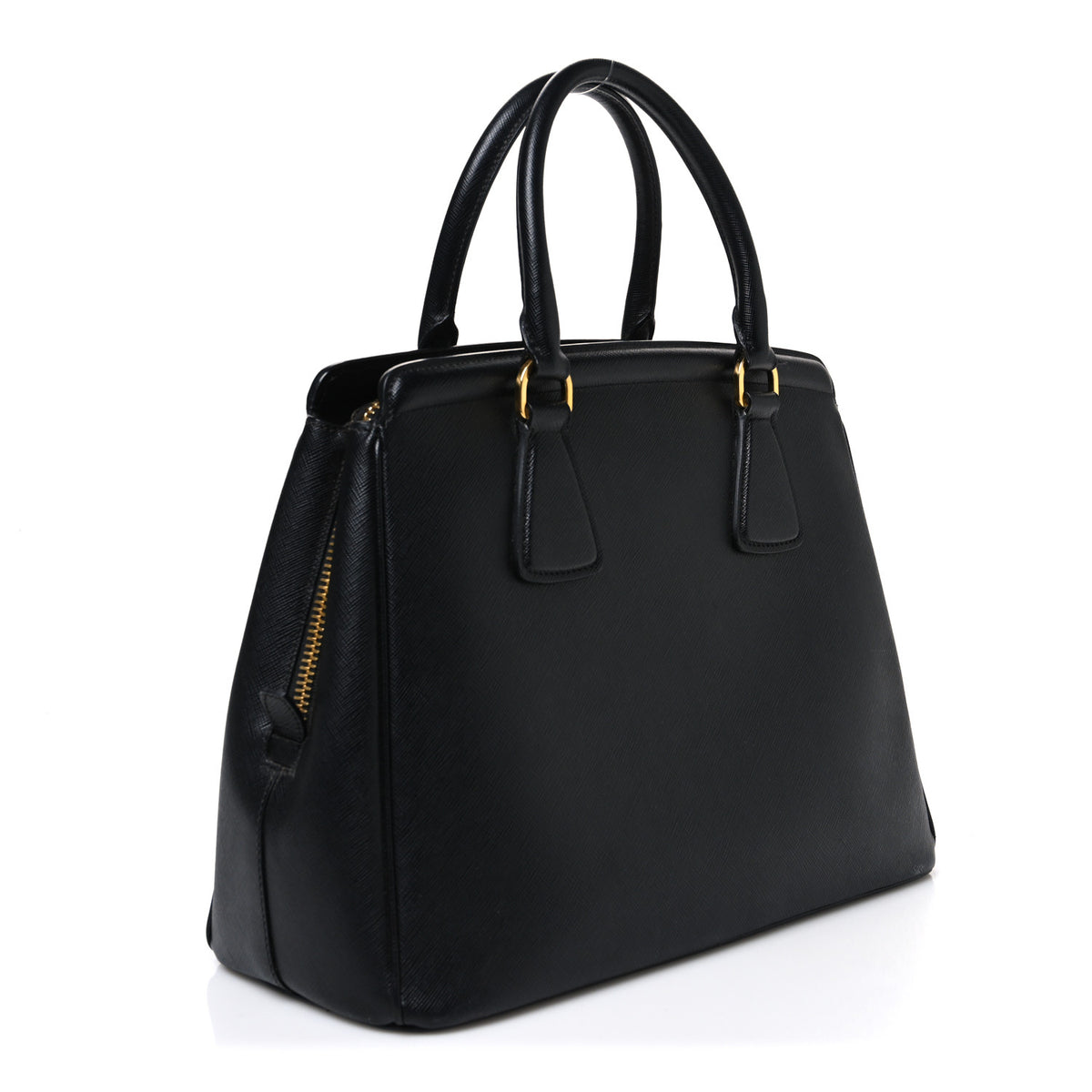 Saffiano Lux Parabole Tote Black