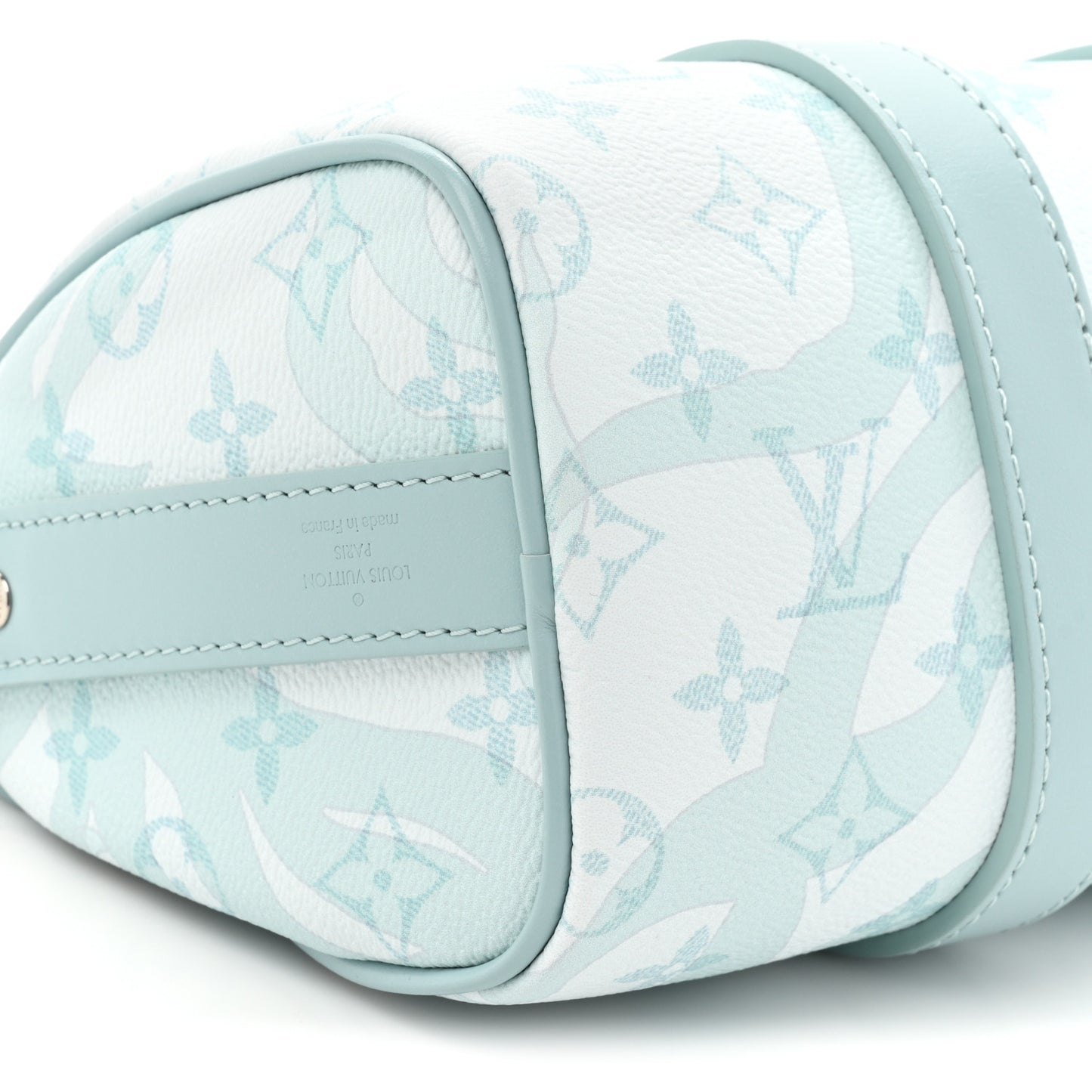 Monogram Aquagarden Keepall Bandouliere 25 Crystal Blue