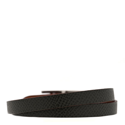 Hermes Epsom Hapi 3 MM Triple Tour Wrap Bracelet S Etain 3 of 4