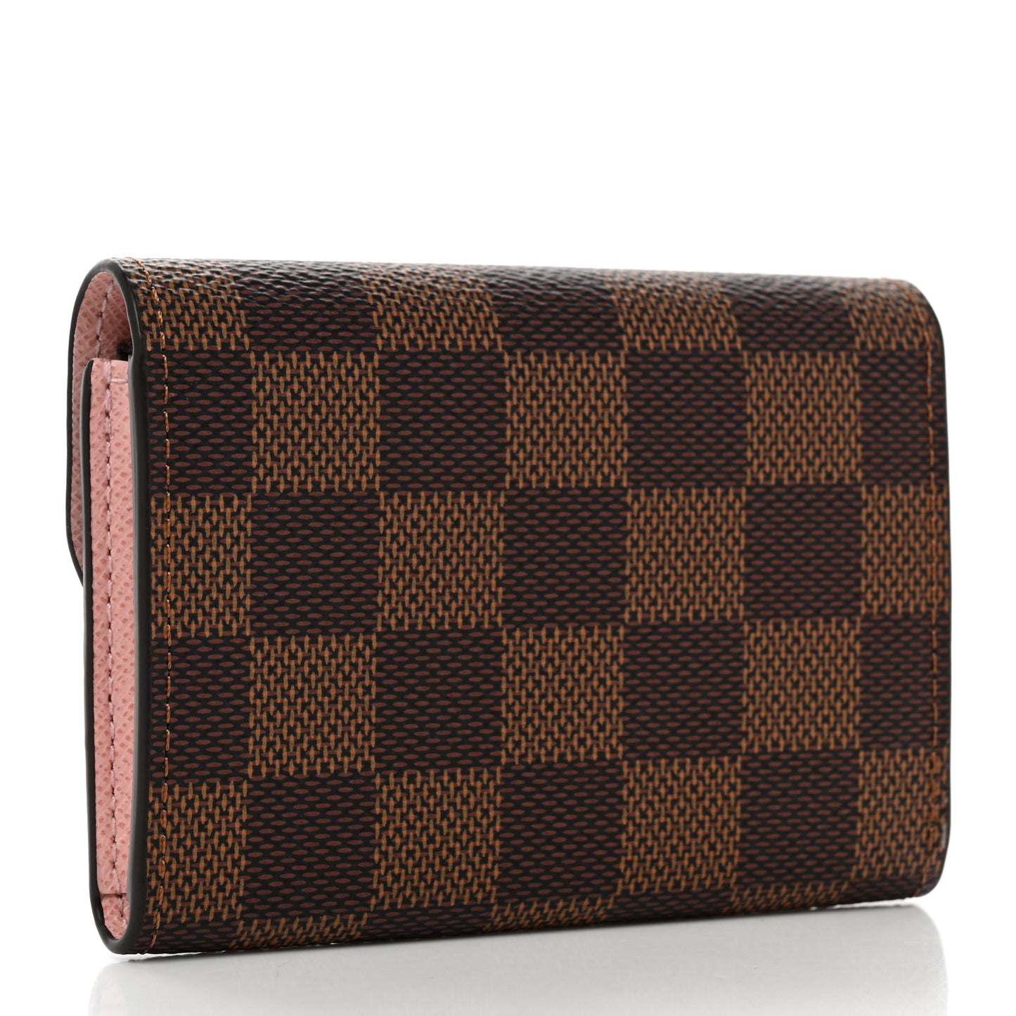 Damier Ebene Rosalie Coin Purse Rose Ballerine