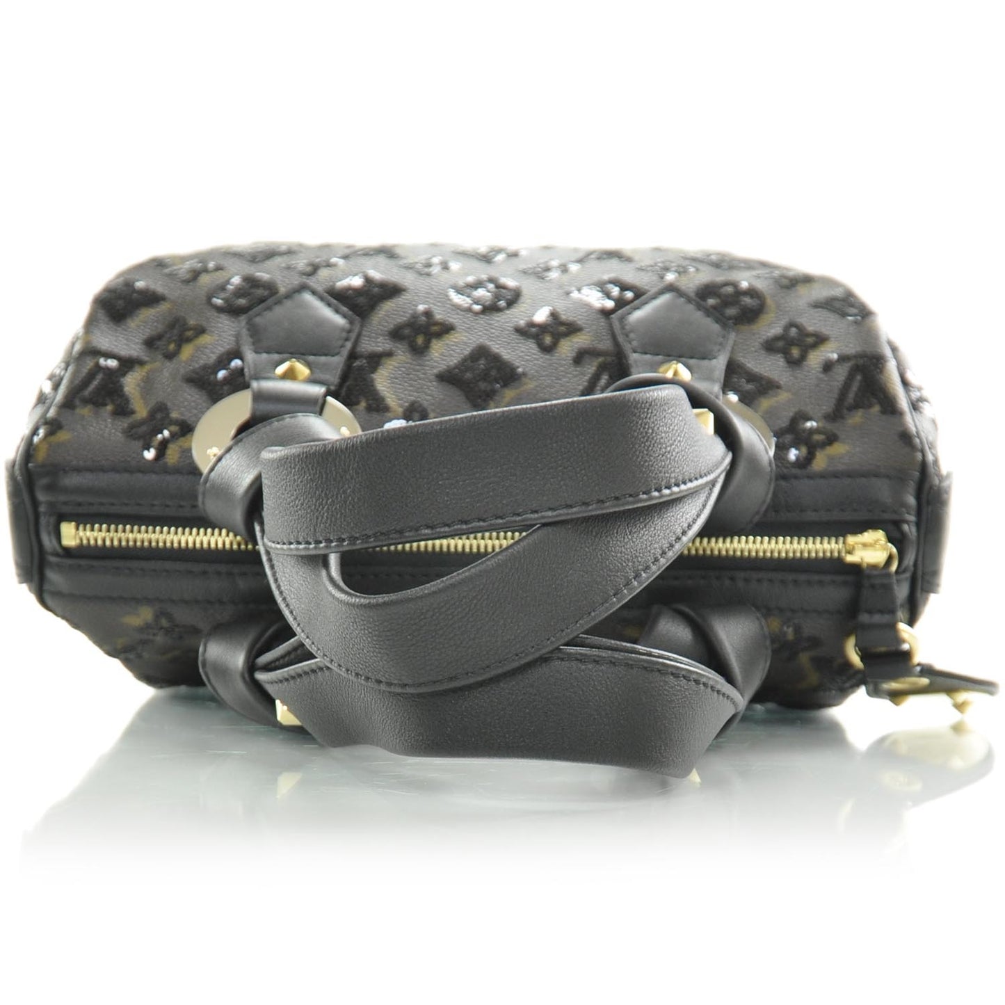 Monogram Sequins Eclipse Speedy 28 Black