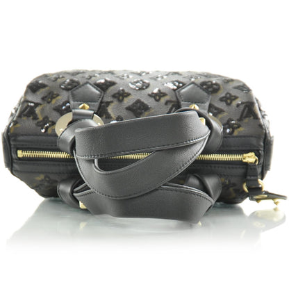 Louis Vuitton Monogram Sequins Eclipse Speedy 28 Black 5 of 8