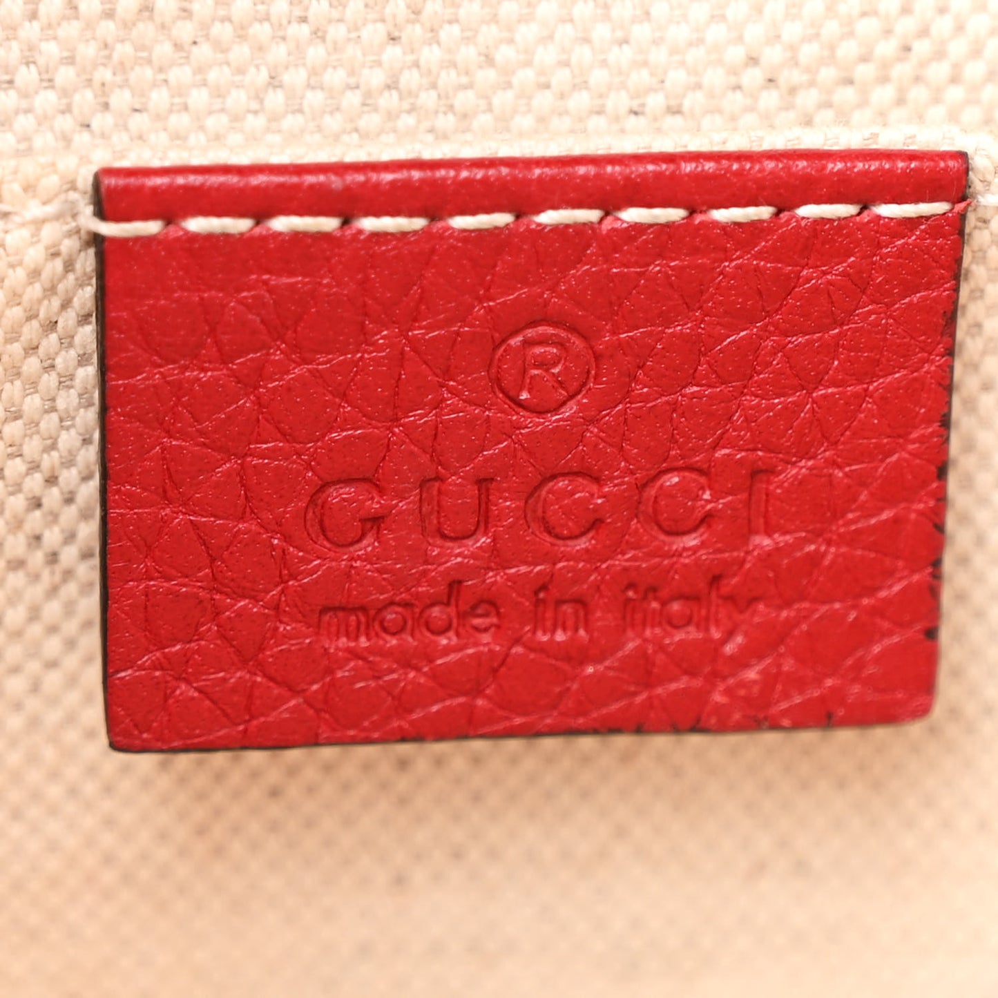 Cellarius Calfskin Mini GG Marmont Top Handle Bag Vulcanic Red