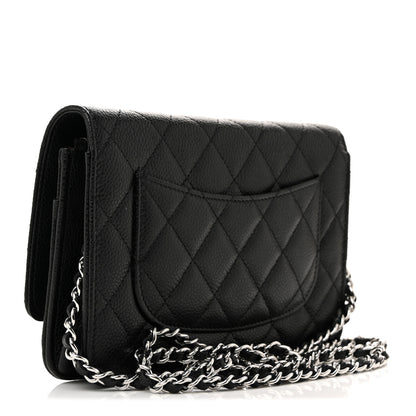 Chanel Caviar Quilted Wallet On Chain WOC Black 3 of 13