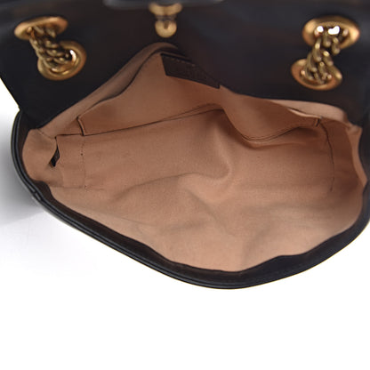 Gucci Calfskin Matelasse Mini GG Marmont Shoulder Bag Black 5 of 12