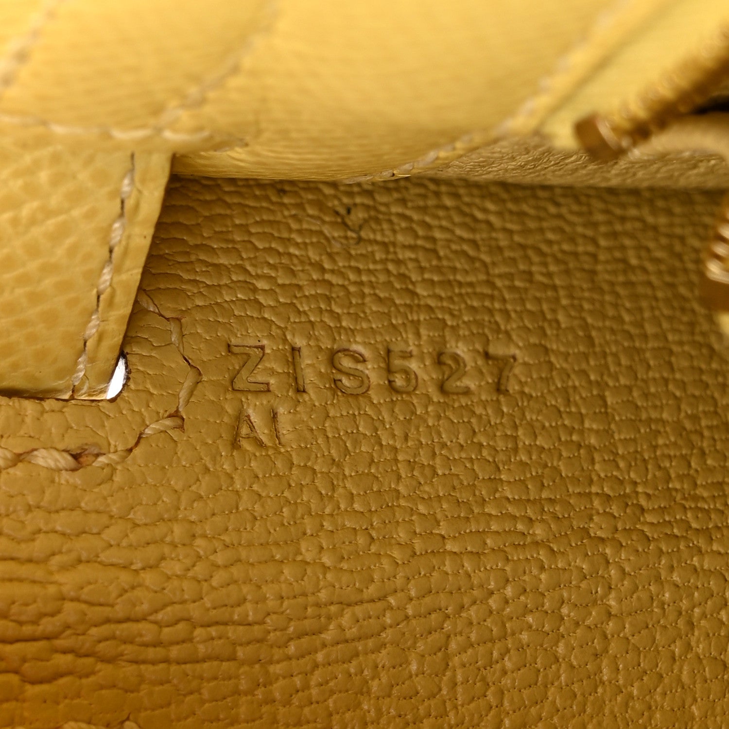 Hermes Epsom Kelly Sellier 25 Jaune Poussin 6 of 10
