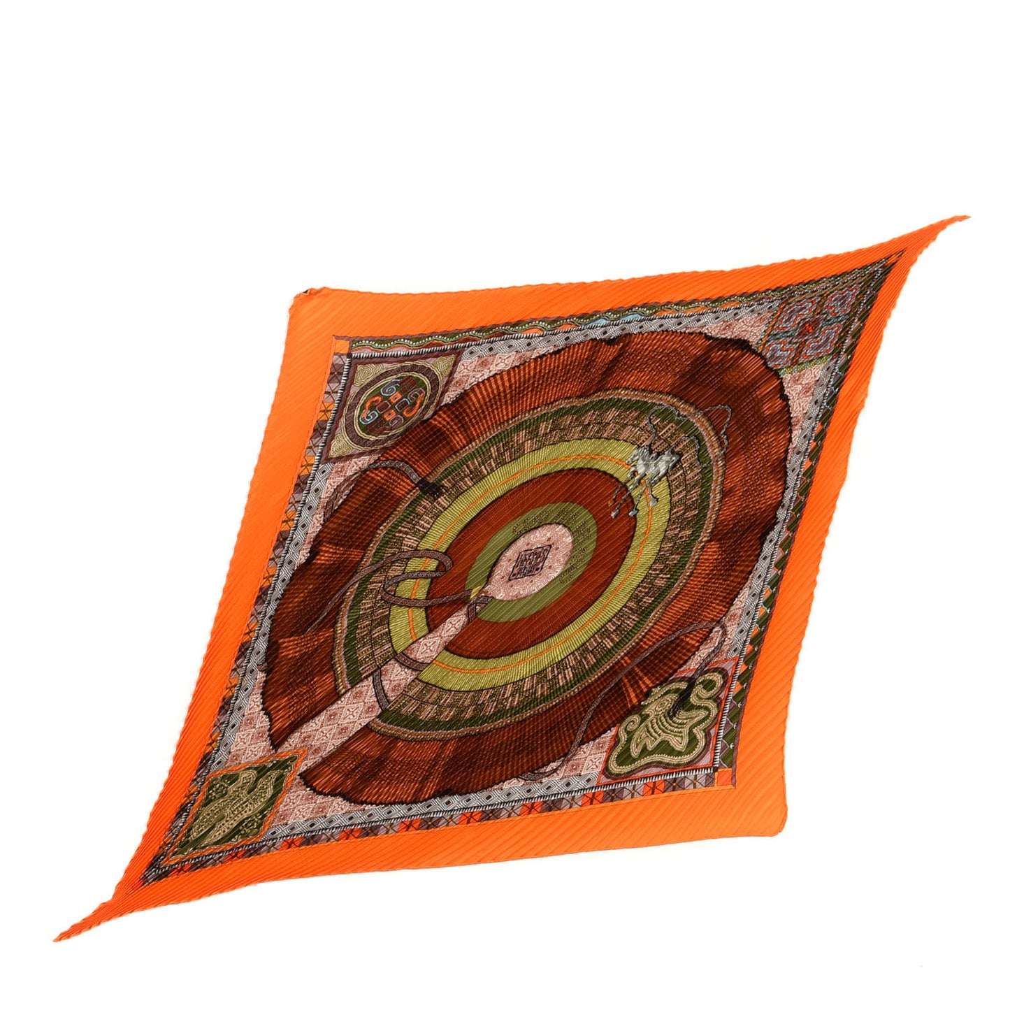 Silk Plisse Scarf 90