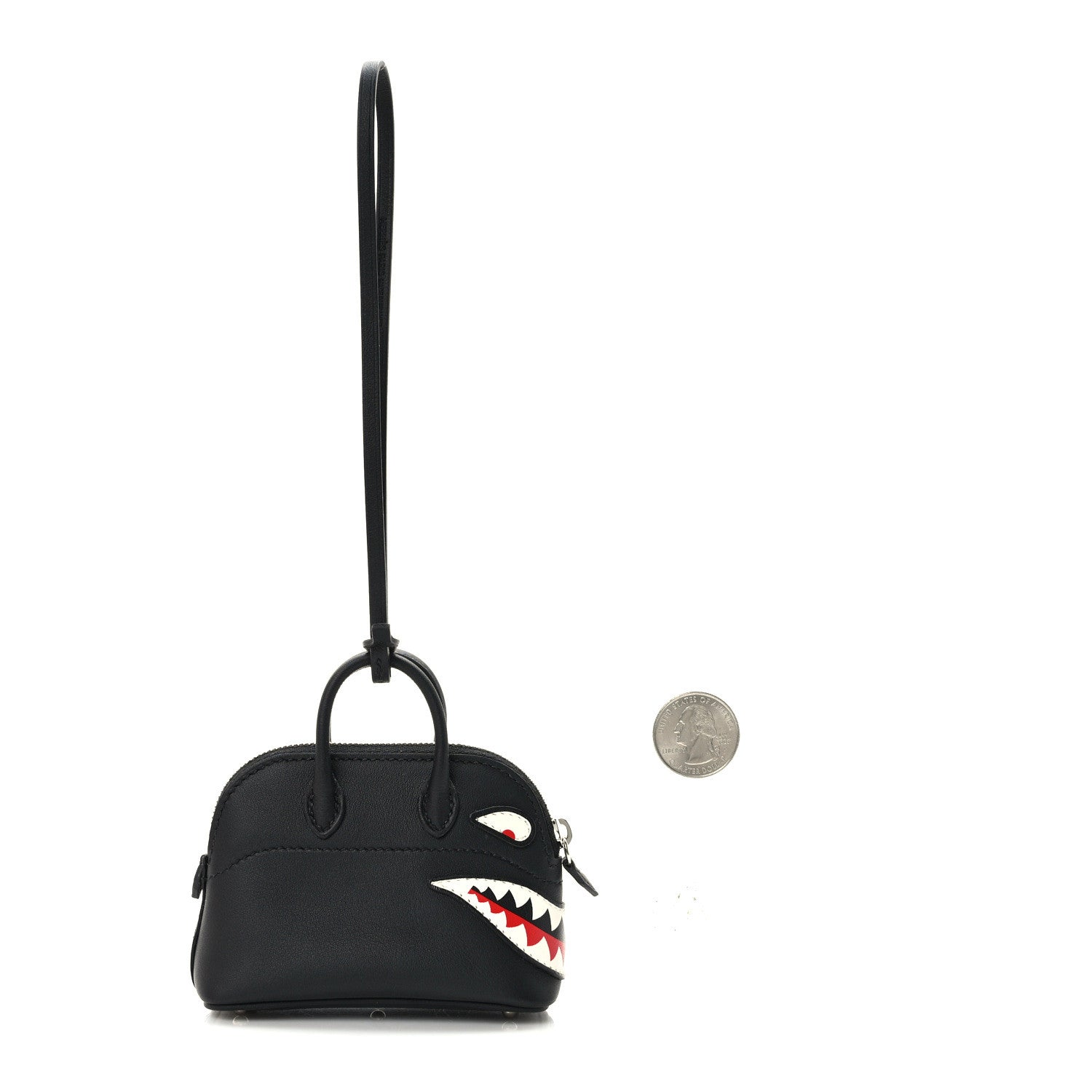 Hermes Swift Shark Bolide Bag Charm Black 2 of 8