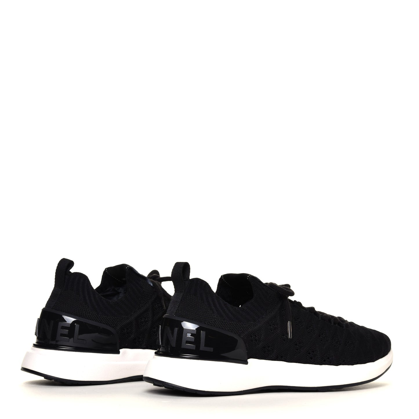 Fabric Logo Sneakers 36.5 Black