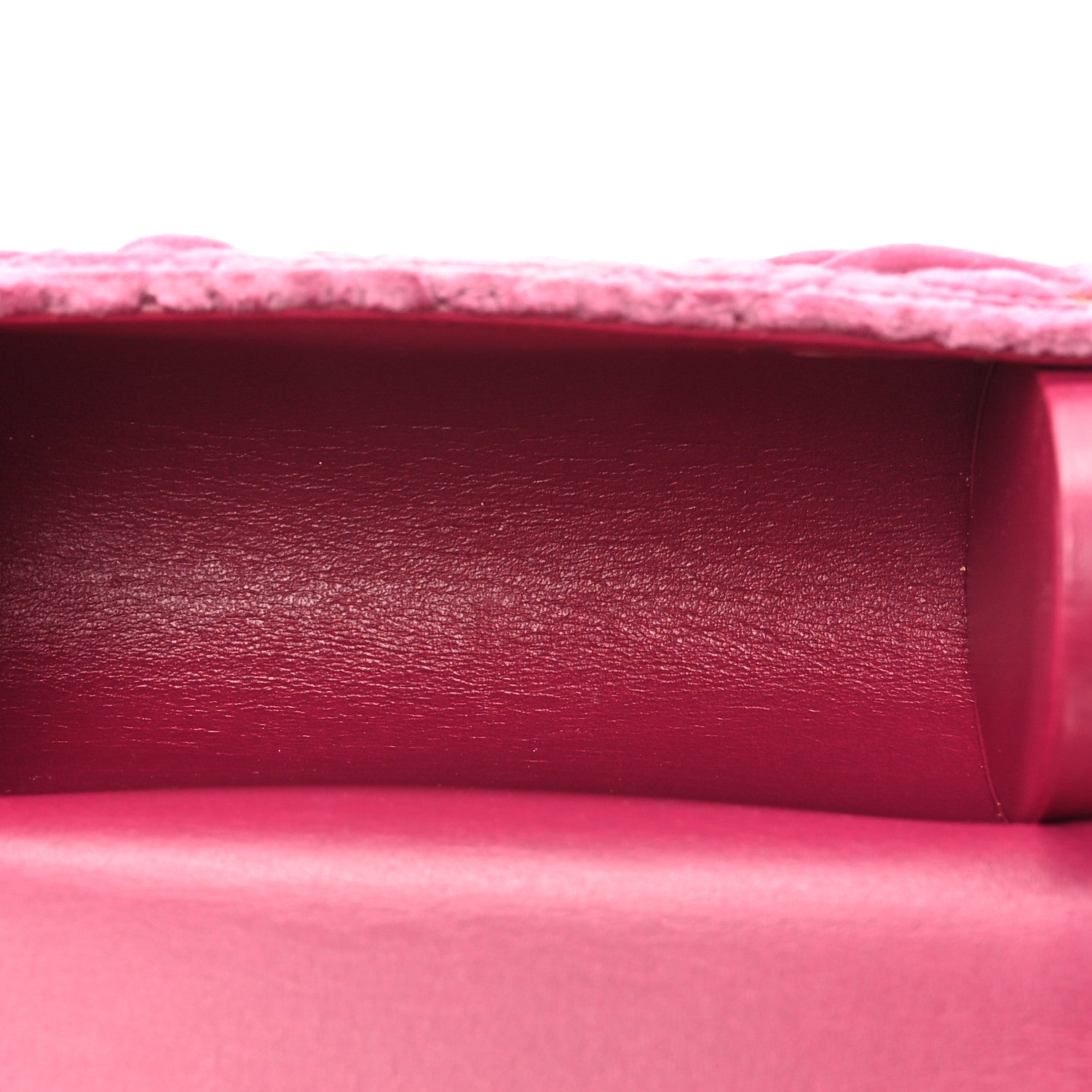 Chanel Velvet Camellia Embossed Jewel Belt Card Holder With Chain Pink 5 of 11