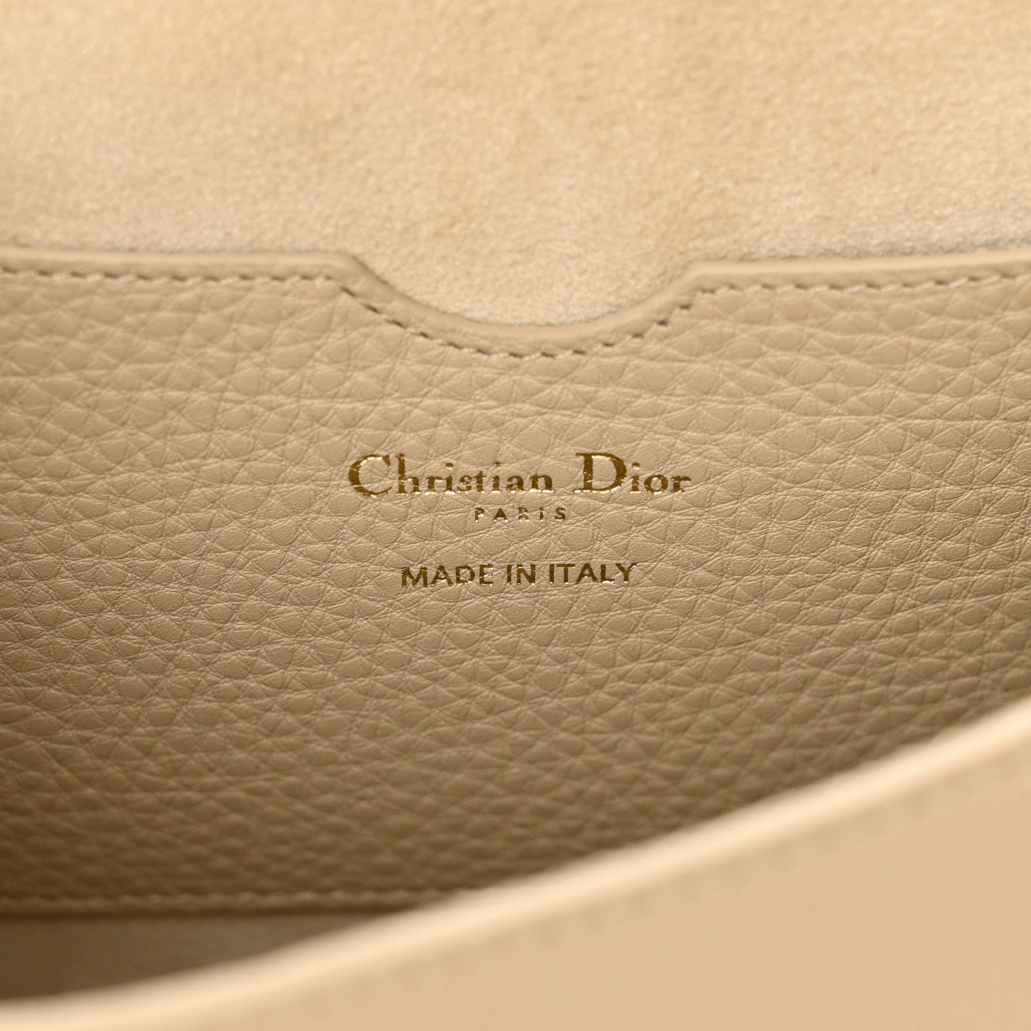 Christian Dior Grained Calfskin Large Bobby Flap Warm Taupe 6 of 13