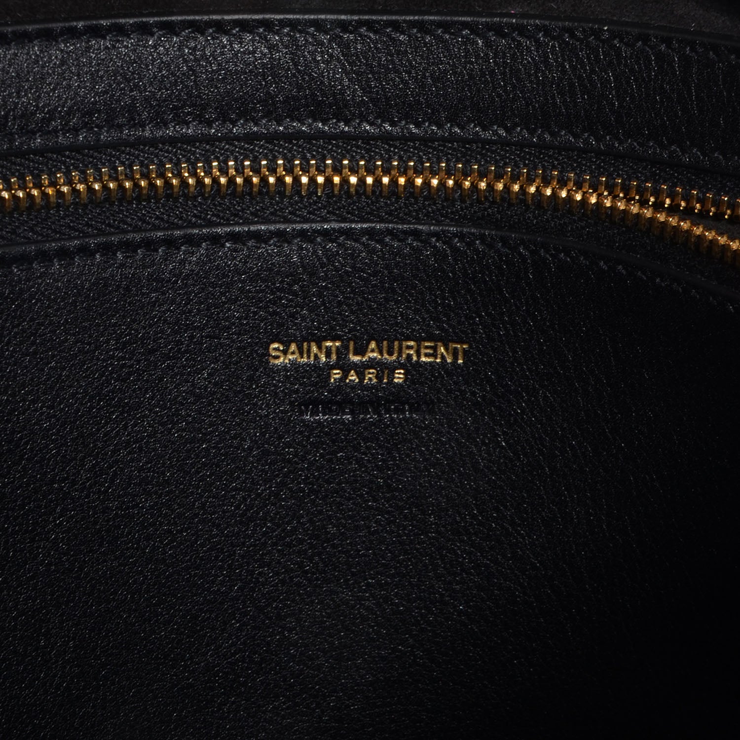 Saint Laurent Smooth Calfskin Medium Monogram Cabas Black 6 of 10