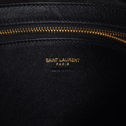 Saint Laurent Smooth Calfskin Medium Monogram Cabas Black 6 of 10