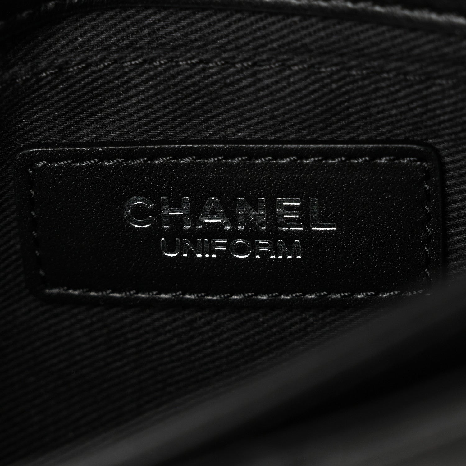 Chanel Calfskin Quilted CC Uniform Flap Belt Bag Black 6 of 10
