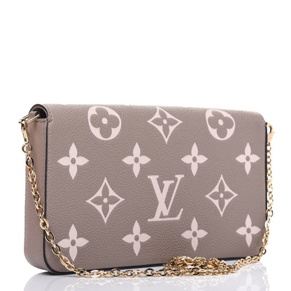 Louis Vuitton Empreinte Monogram Giant Felicie Pochette Tourterelle Creme 3 of 11