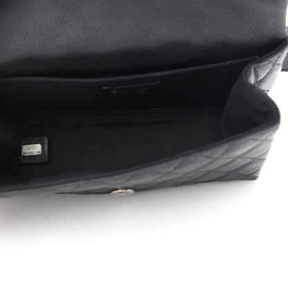 Chanel Grained Calfskin Quilted 2.55 Reissue Flap Belt Bag Clutch Black 5 of 10