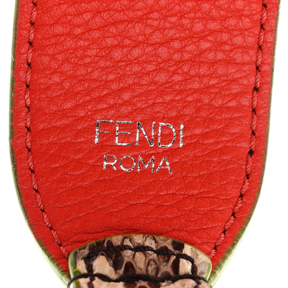 Fendi Shiny Python Vitello Dolce Strap You White Papavero 3 of 3