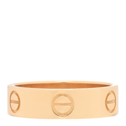 Cartier 18K Yellow Gold 5.5mm LOVE Ring 55 7.25 1 of 5