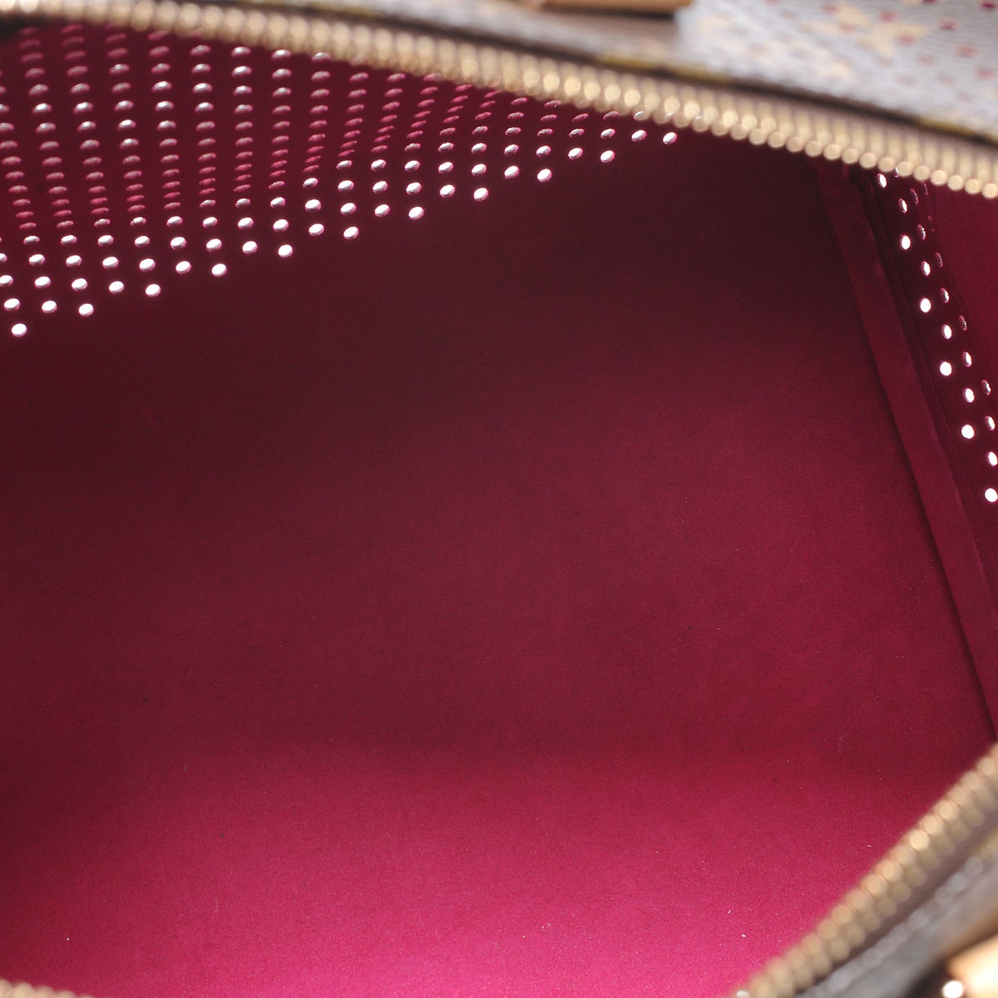 Monogram Perforated Speedy 30 Fuchsia