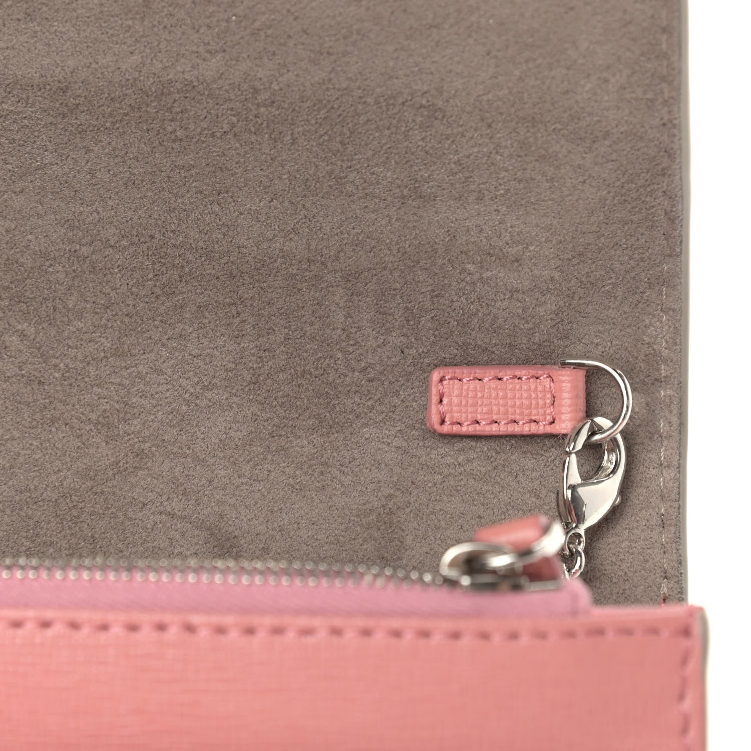 Fendi Vitello Elite Crystal Eye Monster Tube Wallet on Chain Grigio Polvere Ribes Multicolor 9 of 11