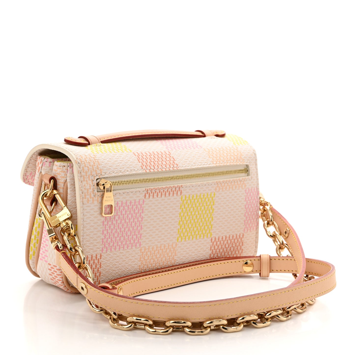 Damier Giant Pochette Metis East West Peach