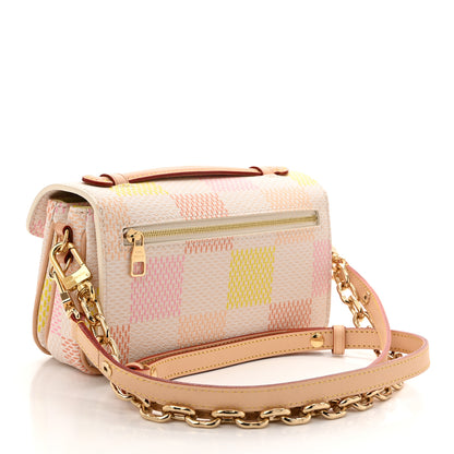 Louis Vuitton Damier Giant Pochette Metis East West Peach 3 of 9