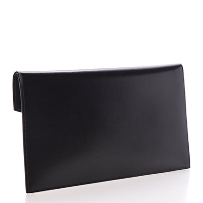 Saint Laurent Smooth Shiny Calfskin Monogram Uptown Pouch Black 3 of 9