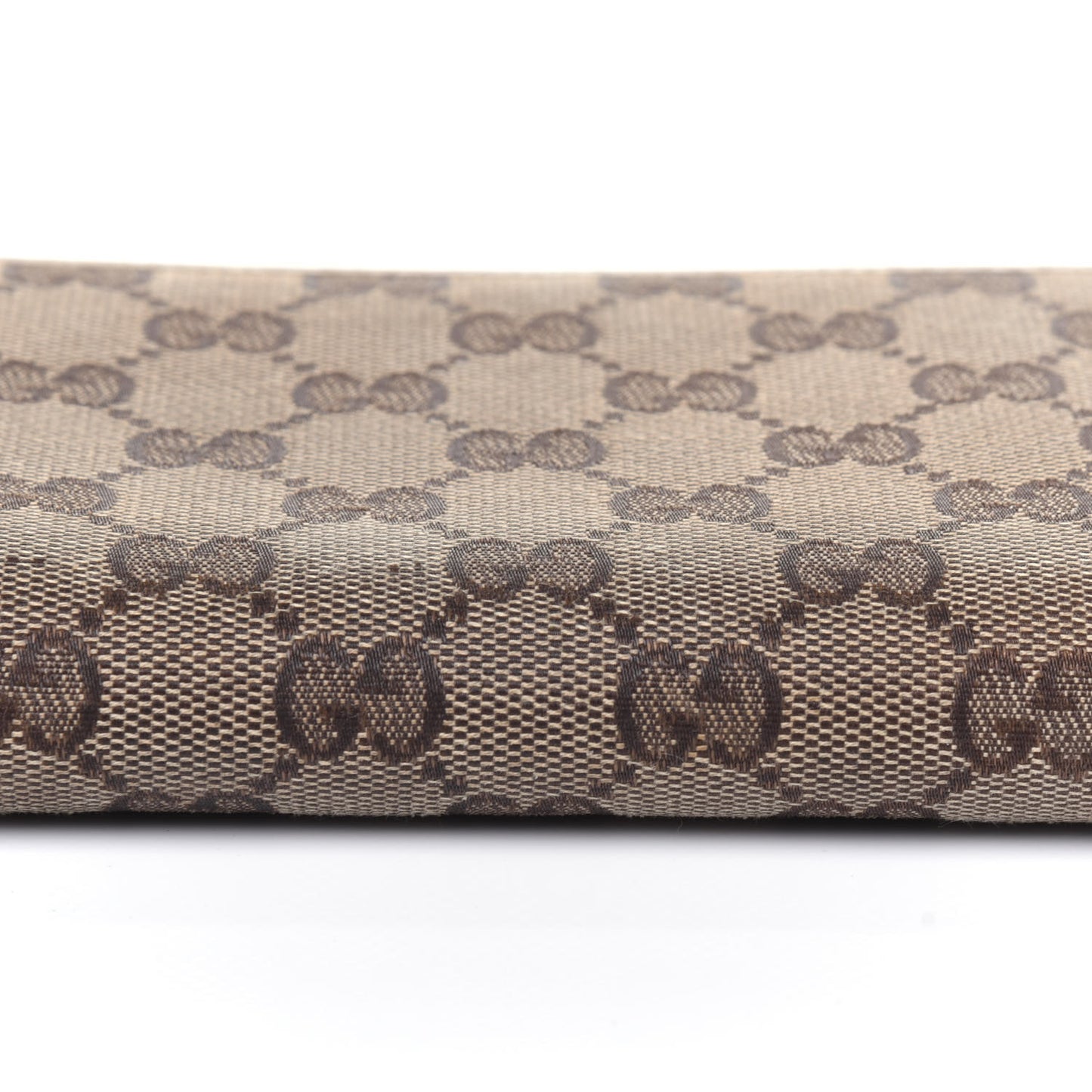 Monogram Metal Bar Zip Around Wallet Beige Ebony Off White