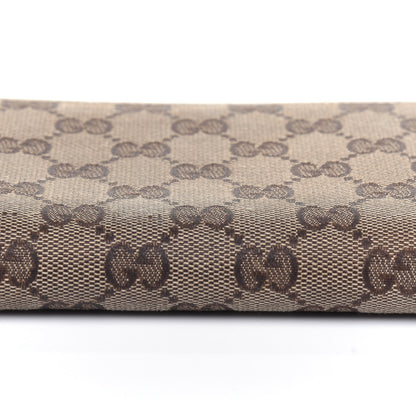 Gucci Monogram Metal Bar Zip Around Wallet Beige Ebony Off White 22 of 35