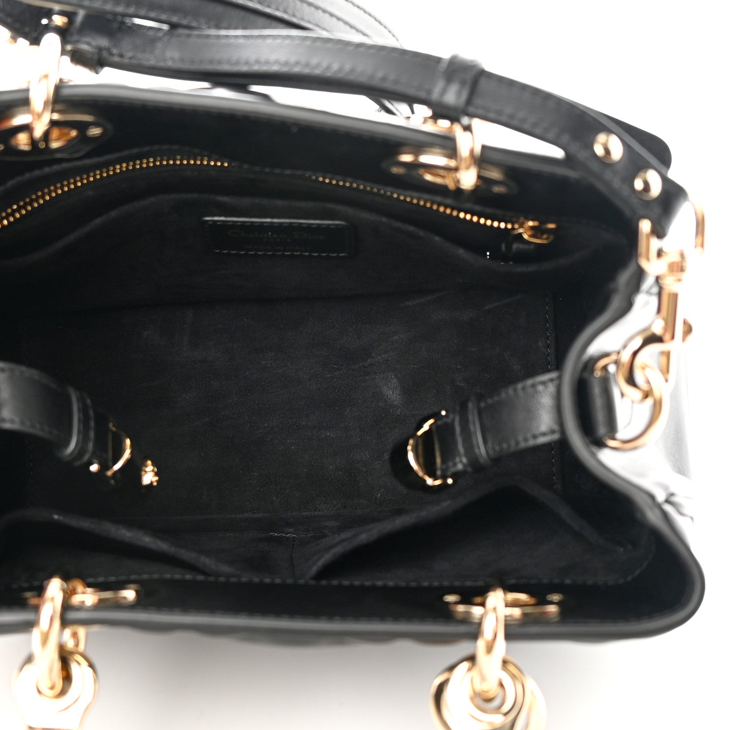 Christian Dior Calfskin Cannage Small The Lady 95.22 Black 5 of 12