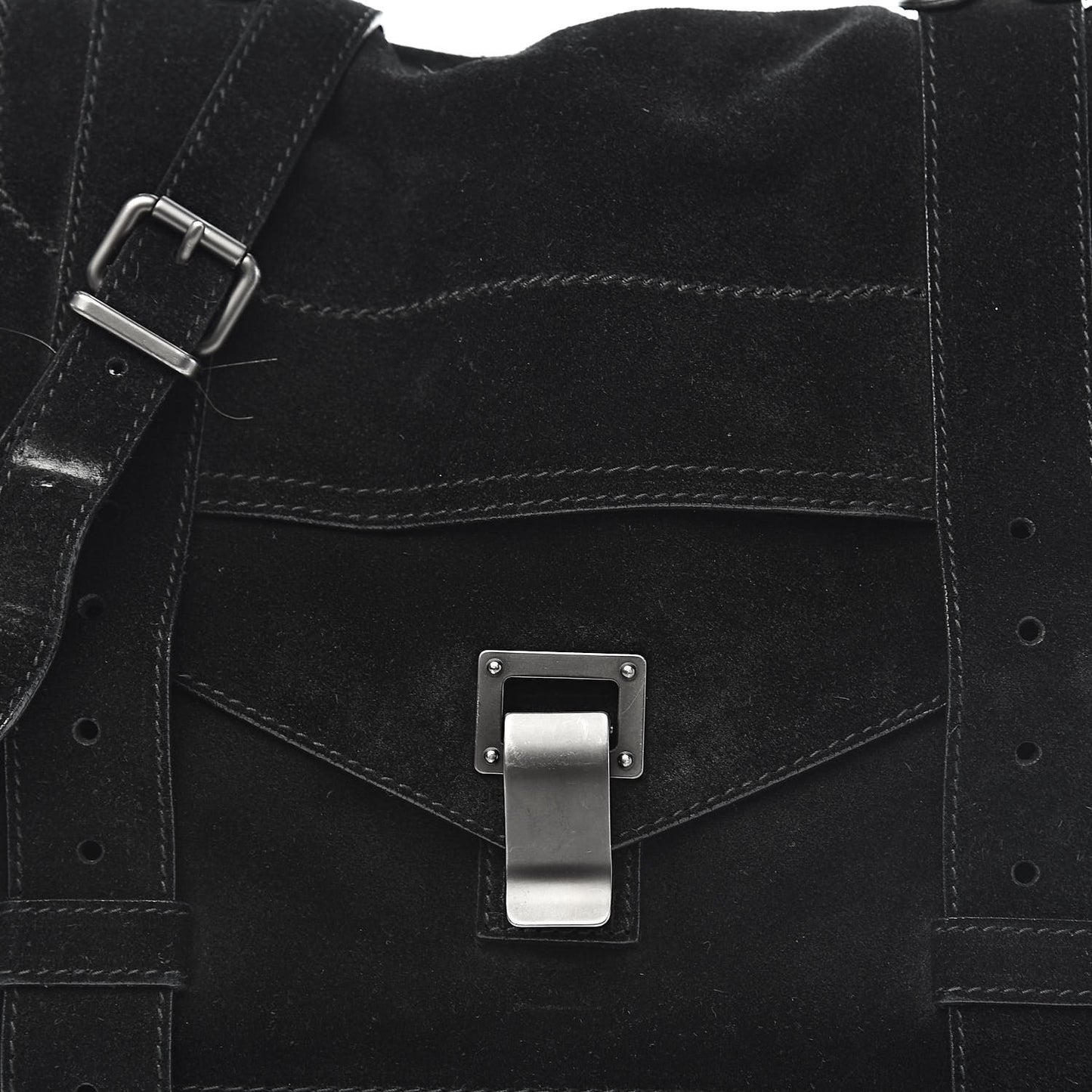 Suede Medium PS1 Satchel Black