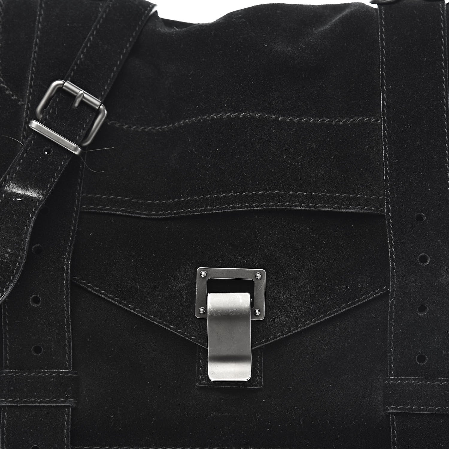 Proenza Schouler Suede Medium PS1 Satchel Black 12 of 12