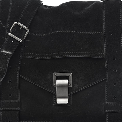 Proenza Schouler Suede Medium PS1 Satchel Black 12 of 12