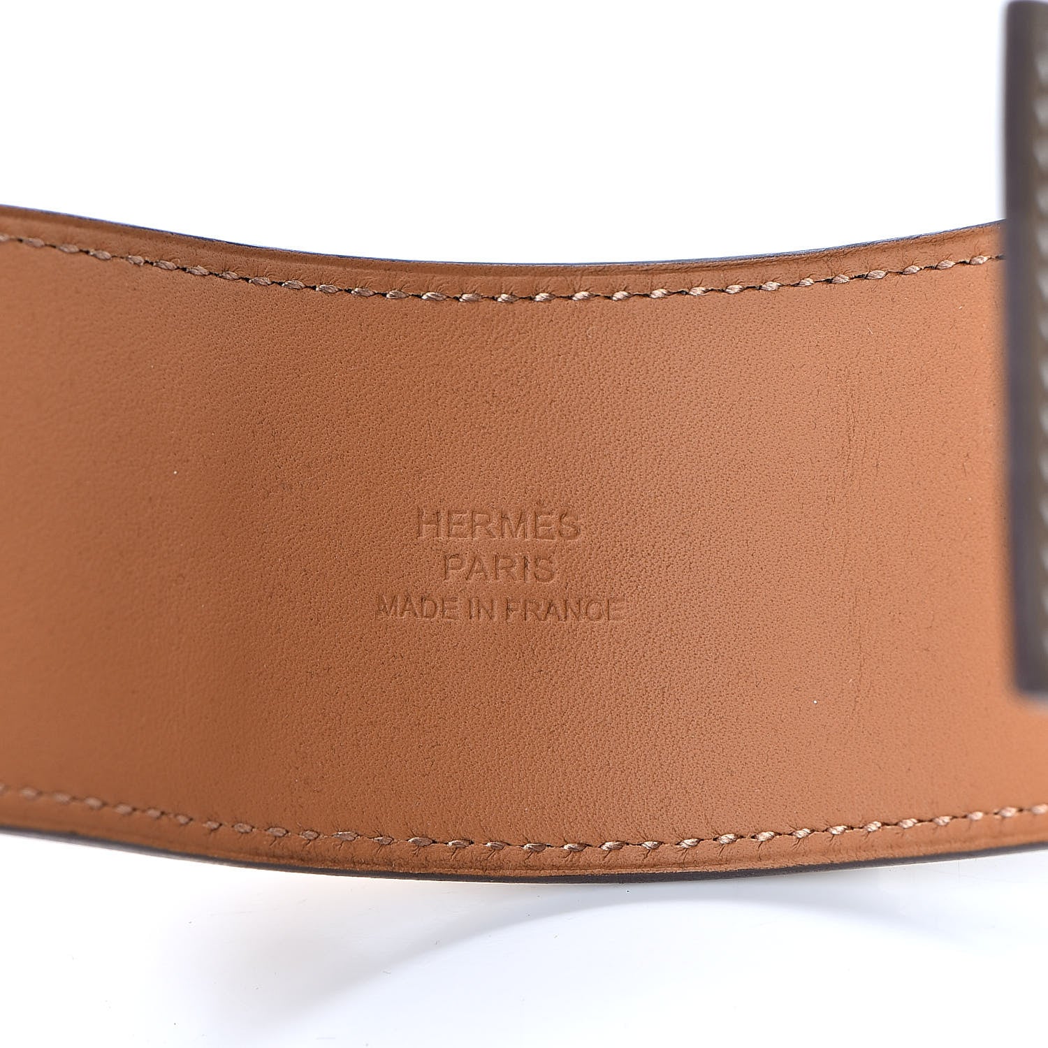 Hermes Swift Collier De Chien CDC Bracelet T2 Etoupe 4 of 7