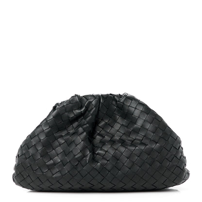 Bottega Veneta Nappa Maxi Intreccio The Pouch Oversized Clutch Black 1 of 11