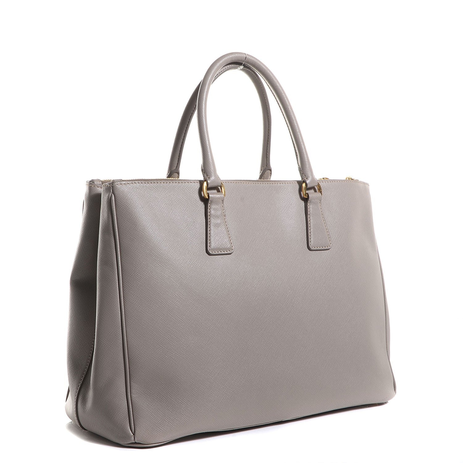 Prada Saffiano Lux Large Double Zip Tote Pomice 4 of 10