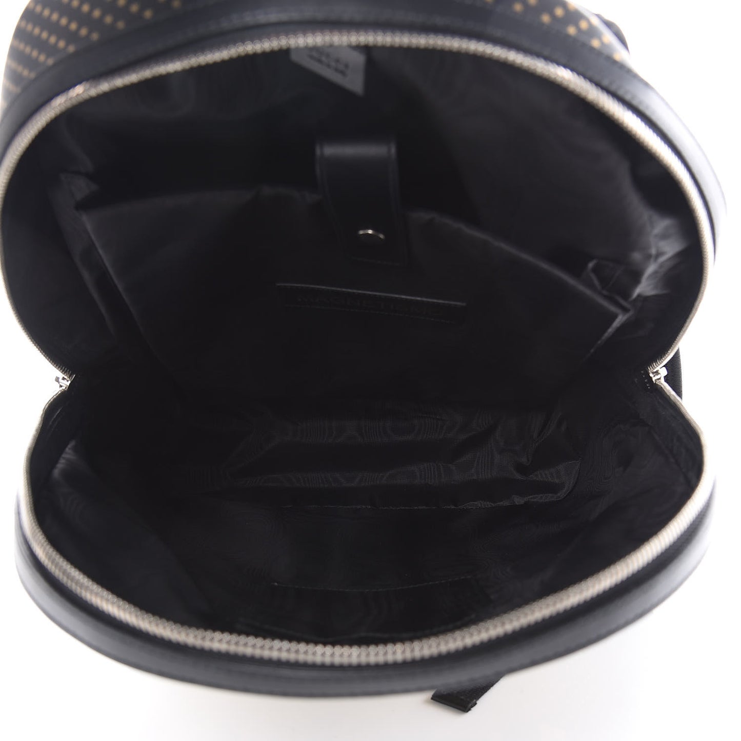 X SEGA Calfskin GUCCY Stars Dome Backpack Black Gold
