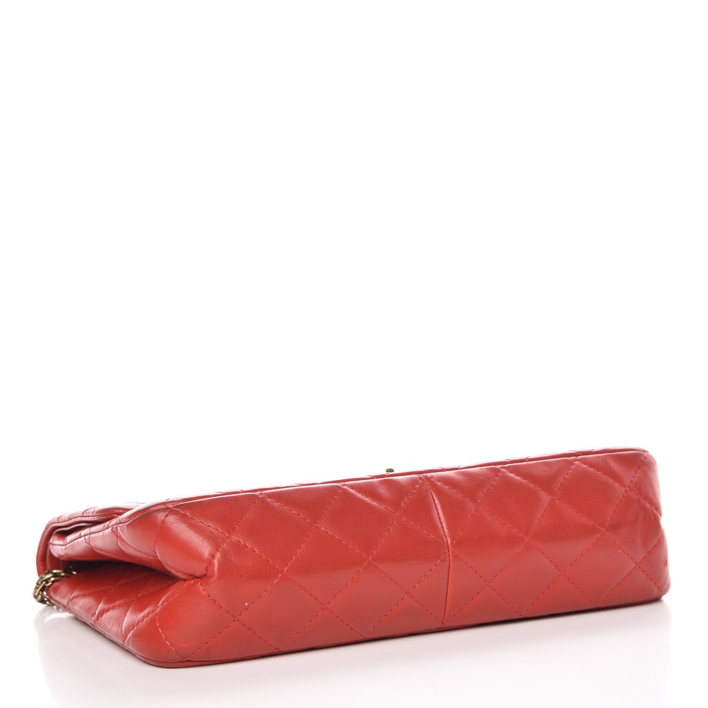 Aged Calfskin Quilted 2.55 Reissue 227 Flap Red